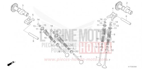ARBRE A CAMES/SOUPAPE CRF300LAM de 2021